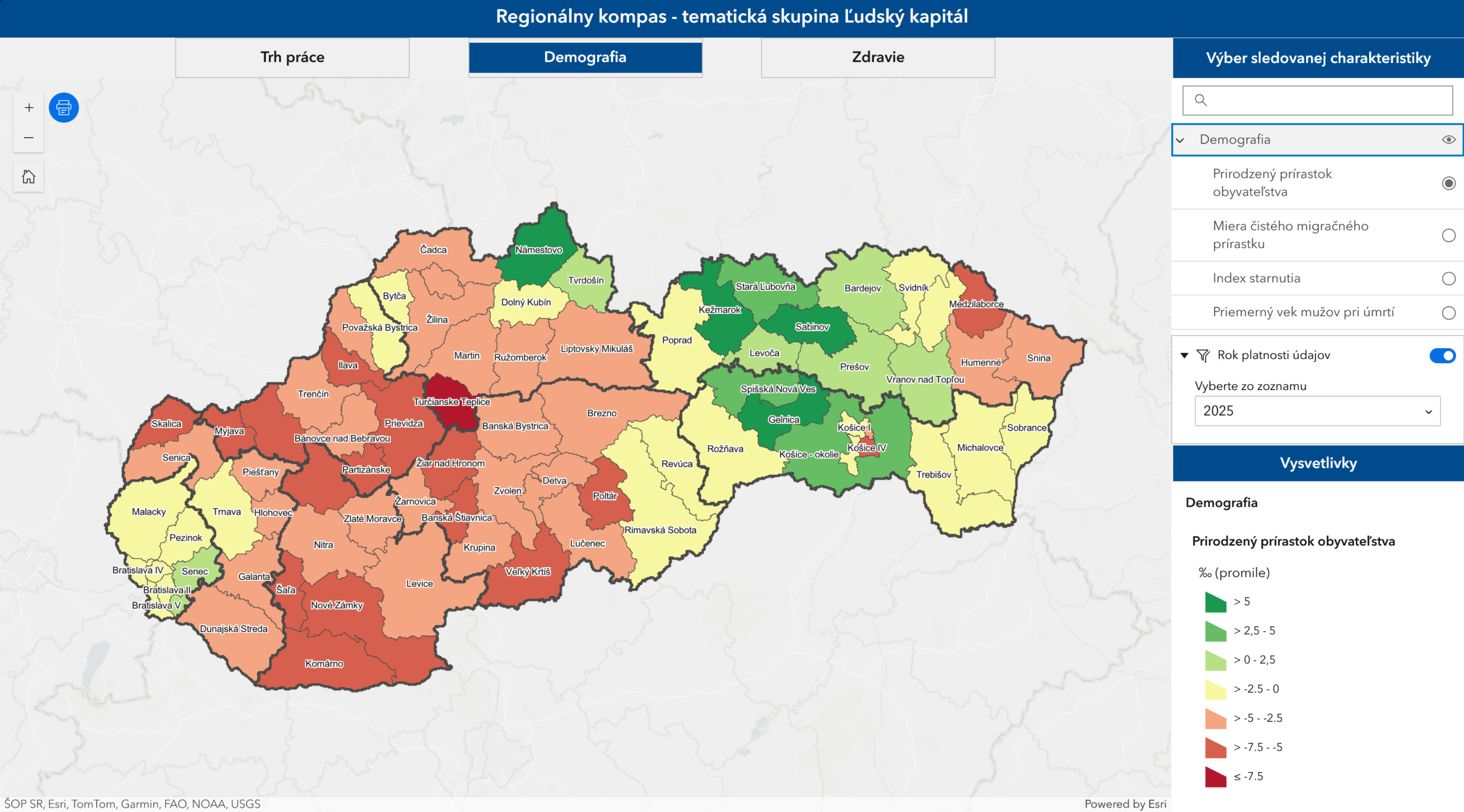Regionálny kompas: Nový dátový nástroj pomáha lepšie porozumieť slovenským regiónom